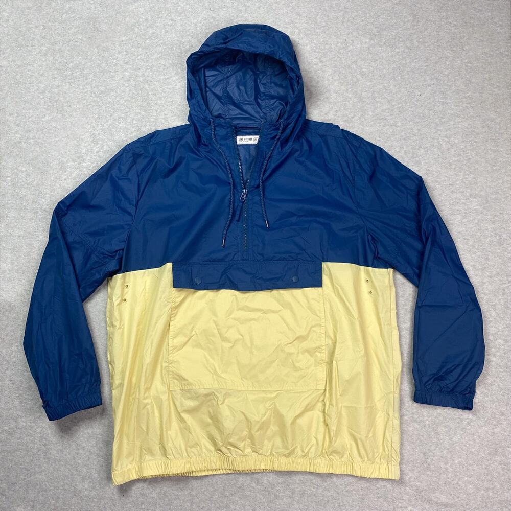 Line of Trade Mens XXL Nylon Pullover Hooded Windbreaker Jacket 2XL